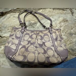 Coach Classic Purple Pattern Purse